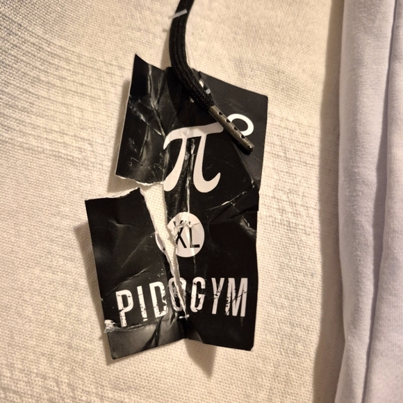 Pidogym Limited Edition white with black accents men's XL slim fit jogging pants - Picture 10 of 16